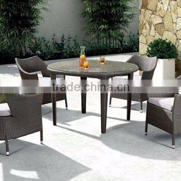 Evergreen Wicker Furniture - Outdoor wicker Coffee Set with PE Rattan Material