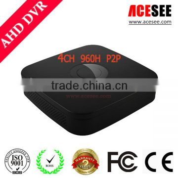 4CH H. 264 Professional AHD Cameras Over Coax DVR for Security System