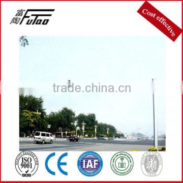 Single or double arm traffic signal poles
