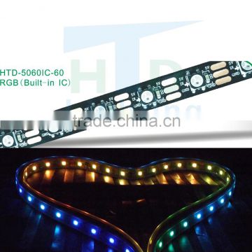 dc5v 5050RGB addressable led strip light with built-in IC