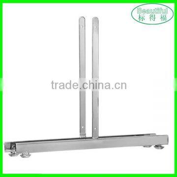 Chrome T-Legs for Gridwall Mesh,Gridwall Stand T-Legs