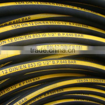 Fabric woven wire steel hydraulic hose R1AT
