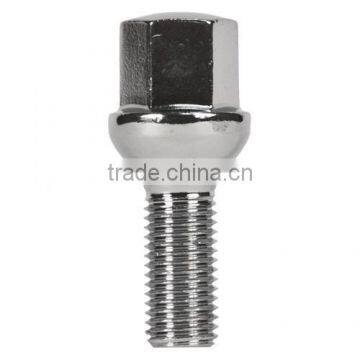 Chrome Lug Bolts - 39mm Shank Length- Ball (Radial) Seat - 12x1.5