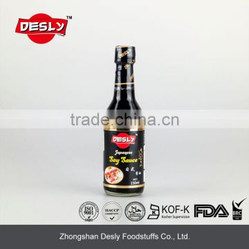 Desly brand high quality japanese soy sauce 150ml