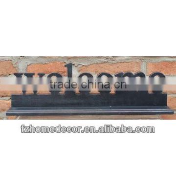 decorative wooden words with base
