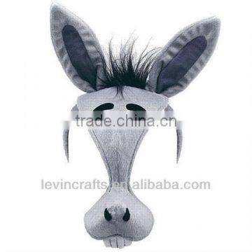 Donkey Plush Mask with Sound on Headband