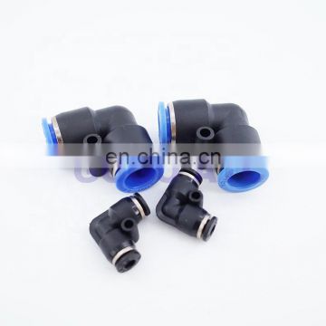 10pcs a lot L type air elbow plastic pneumatic fittings 5/32 1/4 5/16 3/8 1/2 inch quick hose connector right angle pipe joint