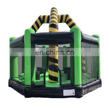 Green Inflatable Wipeout Wrecking Balls Commercial Party Events Actitivy Sports Game For Sale