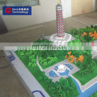 Experienced miniature landscape building model maker provide water park miniature model for architectural company