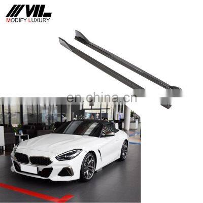 Modify Luxury Z Series G29 Carbon Fiber Car Side Sills for BMW Z4 M40i Convertible 2-Door 2019-2020