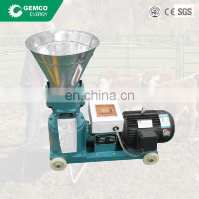 Hot Sale flat die durable small homemade feed pellet mill rabbit fodder pellet machine portable feed mill