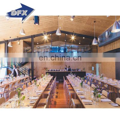 high quality customized size prefabricated steel structure wedding hall