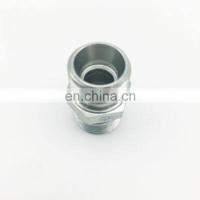 carbon steel single compression male connector tube straight fitting