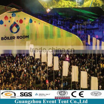 Unique curve tent for outdoor events, large space trade show tent for fair
