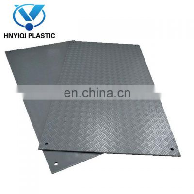 Temporary anti-slip HDPE ground protection mat plastic excavator trackway 4x8 ft ground protection mats for heavy industry