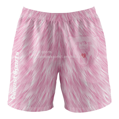 2022  New Style Sublimated Shorts of Pink Color Customize for You