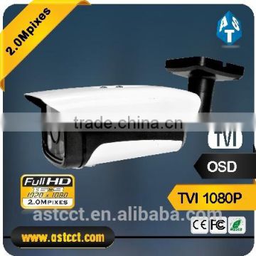 Vari Focal Lens TVI CCTV Camera 2.0MP IR 120m Bullet Camera with OSD Menu Control over Coaxial cable