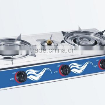 3 burner stainless steel table gas stove
