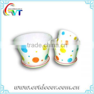 Ceramic Bright Color Flower Pot
