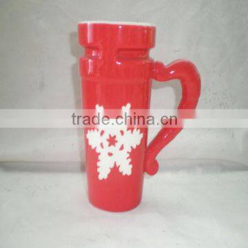 hot sale ceramic Christmas cup