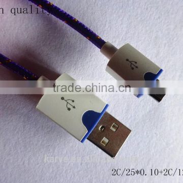 Best selling MICRO spring dual color round cable