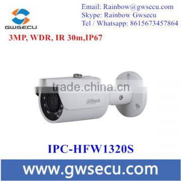 Dahua Technology IPC-HFW1320S 3MP HD Network Mini IR Bullet Camera with 3.6mm Fixed Focal Lens