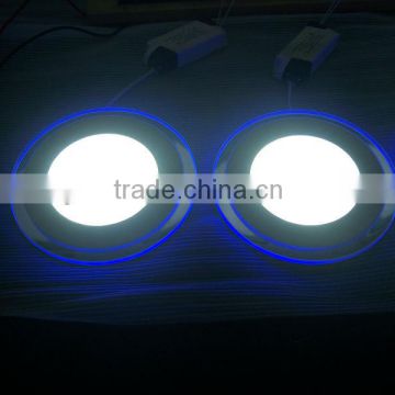 beautiful white and blue 200mm10w round led panel light