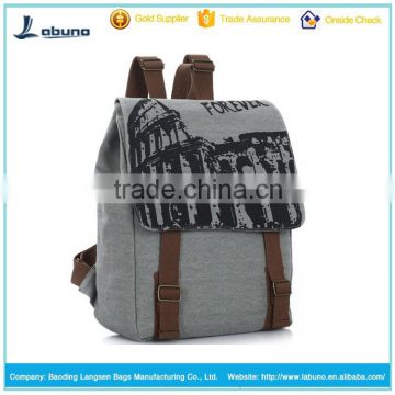 hiking backpack promotional outdoor leisure canvas travel backpack