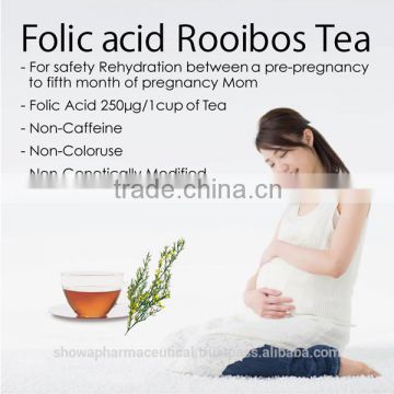 High quality and Premium rooibos tea with Folic acid combination for make the flow of Breast better , made in Japan