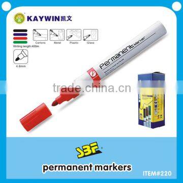 Aluminium barrel metallic permanent marker for metal item 220