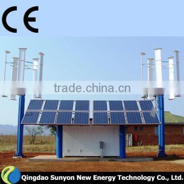 3kw wind & solar hybrid system Vertical axis wind turbine small generators for home use
