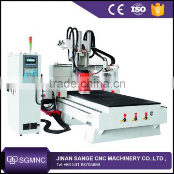 8 tools auto change Cnc Router Automatic Wood Cutting Machine with Italy spindle