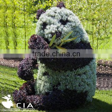 Fabulous Plastic Animal Green Garden Grass Sculpture Cute Panda
