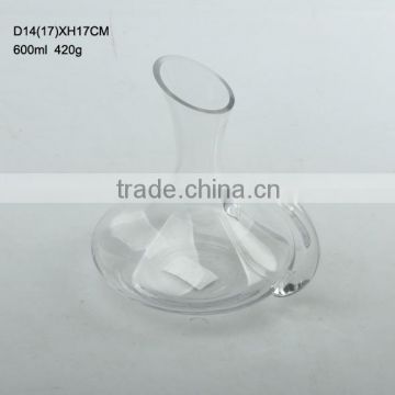 Different shape crystal glass wine decanter