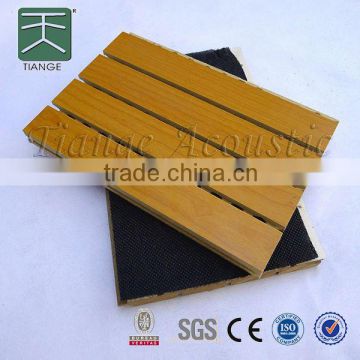 E0 E1 formaldehyde free eco green mdf grooved panel melamine for Wall and Ceiling