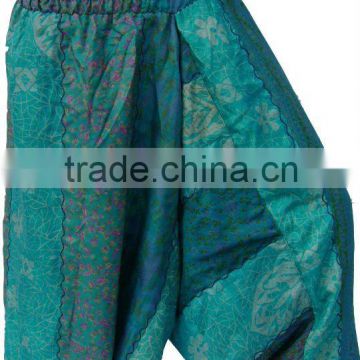2103 Vintage Silk Sari Saree Aladdin Pants Pantalon Trouser Afgani Trousers
