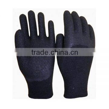 10 Gauge Colored Latex Crinkle Work Glove Construction Gloves