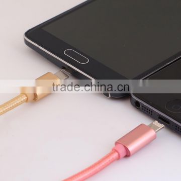 USB mobile pbone cables 2 in 1 connector data cable for ios and Android phones