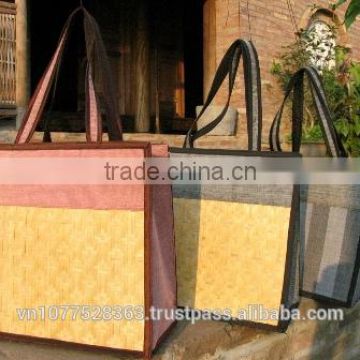 High quality best selling bamboo shopping bag with handle from vietnam