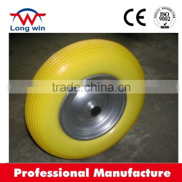 4.00-8 wheelbarrow rubber wheel PU foam wheelbarrow wheel