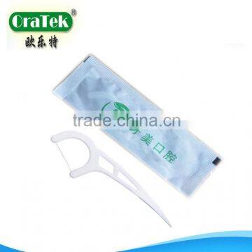 individual pack dental flosser pick with company name