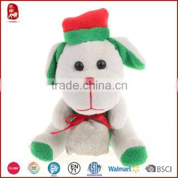 Wholesale custom cheap Christmas products plush toys stuffed toy dog