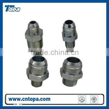 1JN JIC straight adapter male 74 degree cone /NPT male pipe adapter