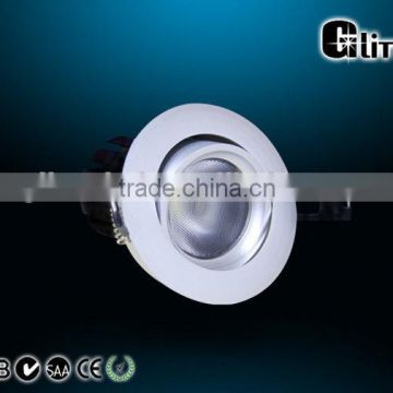 Energy saving fire-resistance exhibition use 20w SHARP COB1215 LED downlight Ra>85 cut 105mm CE RoHS SAA C-TICK approval