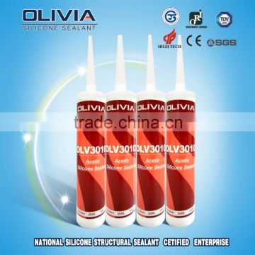 Wood and glass sealing Silicone Sealant/acetic adhesive OLV3010