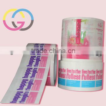 transparent sticker label printing machine roll sticker label manufacturer