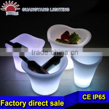 32*32*27cm RGB light waterproof ip65 3W led ice bucket with CE RoHS