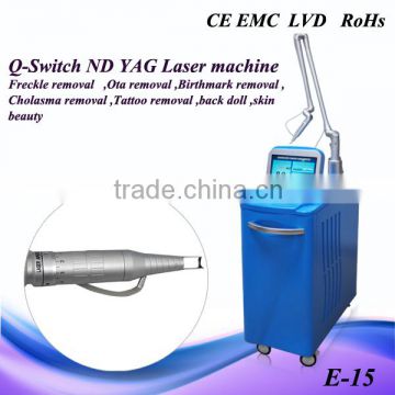 Professional High Quality Q-switch ND Yag Laser Tattoo Removal Machine