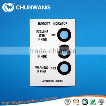 3 dots Moisture sensitive Indicator paper Humidity Cards