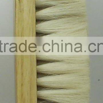 wooden back touch soft horse hair brush